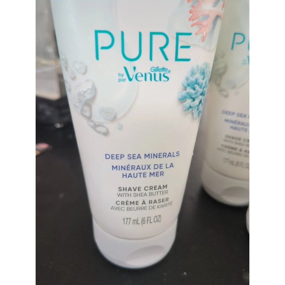 💥Lot Of 4💥 Gillette Venus PURE Shaving Cream Deep Sea Minerals 6 oz / 177mL - Picture 3 of 4